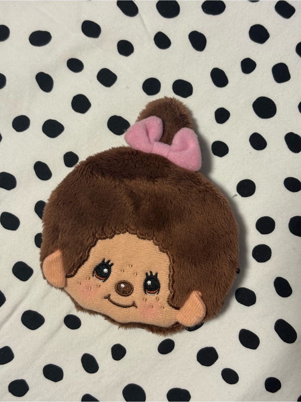 Monchhichi plush coin purse